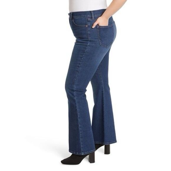 Jessica Simpson Women's High Rise Flare Jean Size 16 Color Drive Blue NWT - Picture 10 of 14